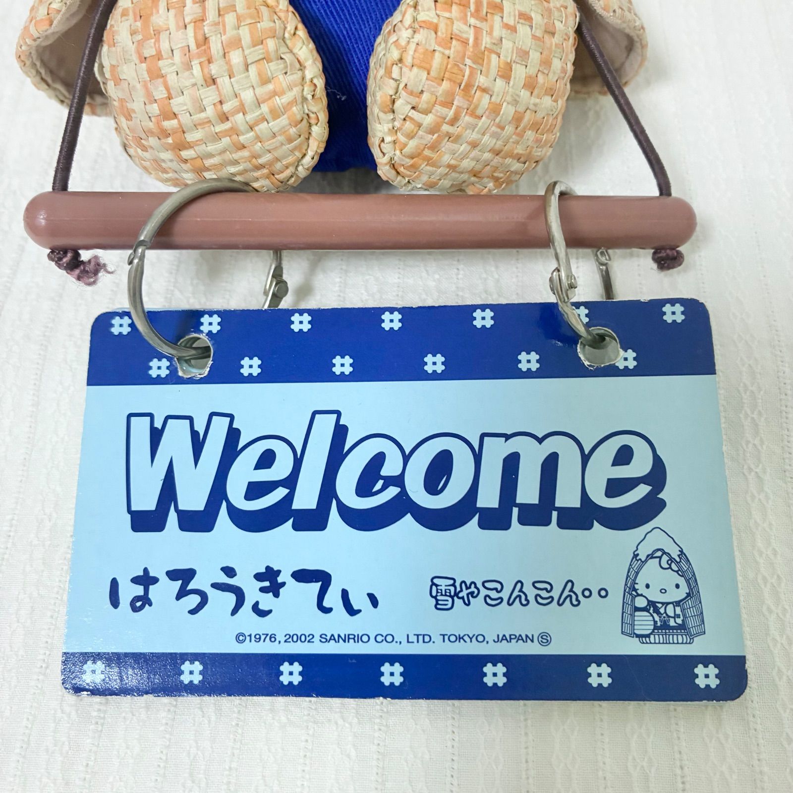 ハローキティ 雪やこんこん ぬいぐるみドアプレート】2002年 冬季限定