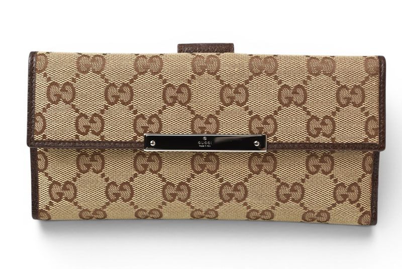 グッチ 財布 GUCCI 長財布 GGキャンバス GGブラウン/ベージュ 112715