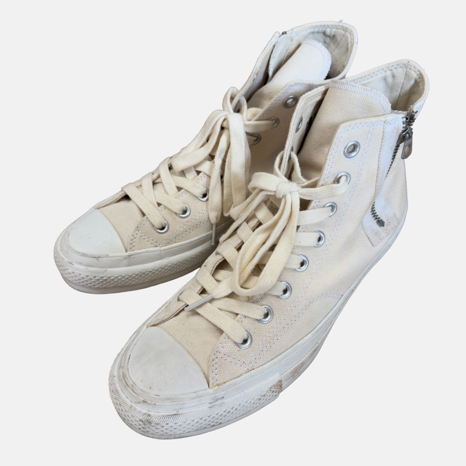 CONVERSE ADDICT by NIGO コンバース ニゴ チャックテーラー ハイカット サイドジップ スニーカー サイズUS8.5 ホワイト