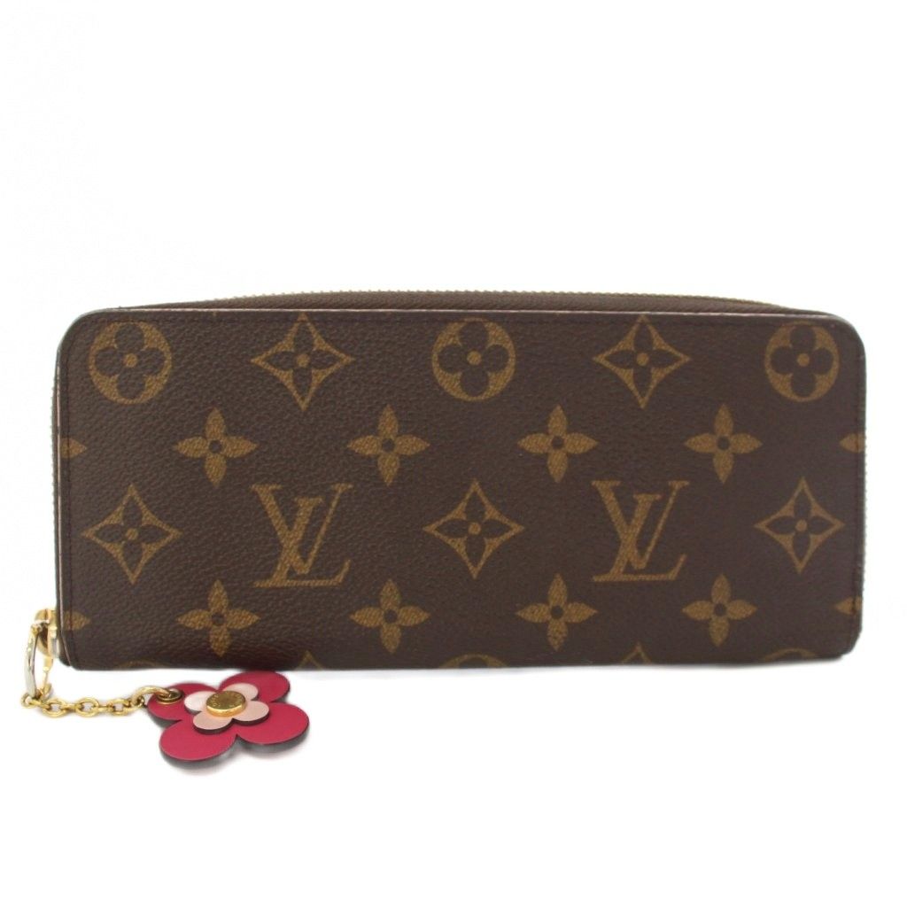 ルイヴィトン LOUIS VUITTON ポルトフォイユ クレマンス モノグラム 長財布 ラウンドファスナー 茶 ブラウン M64201 /TK39 ■OH 18,830円