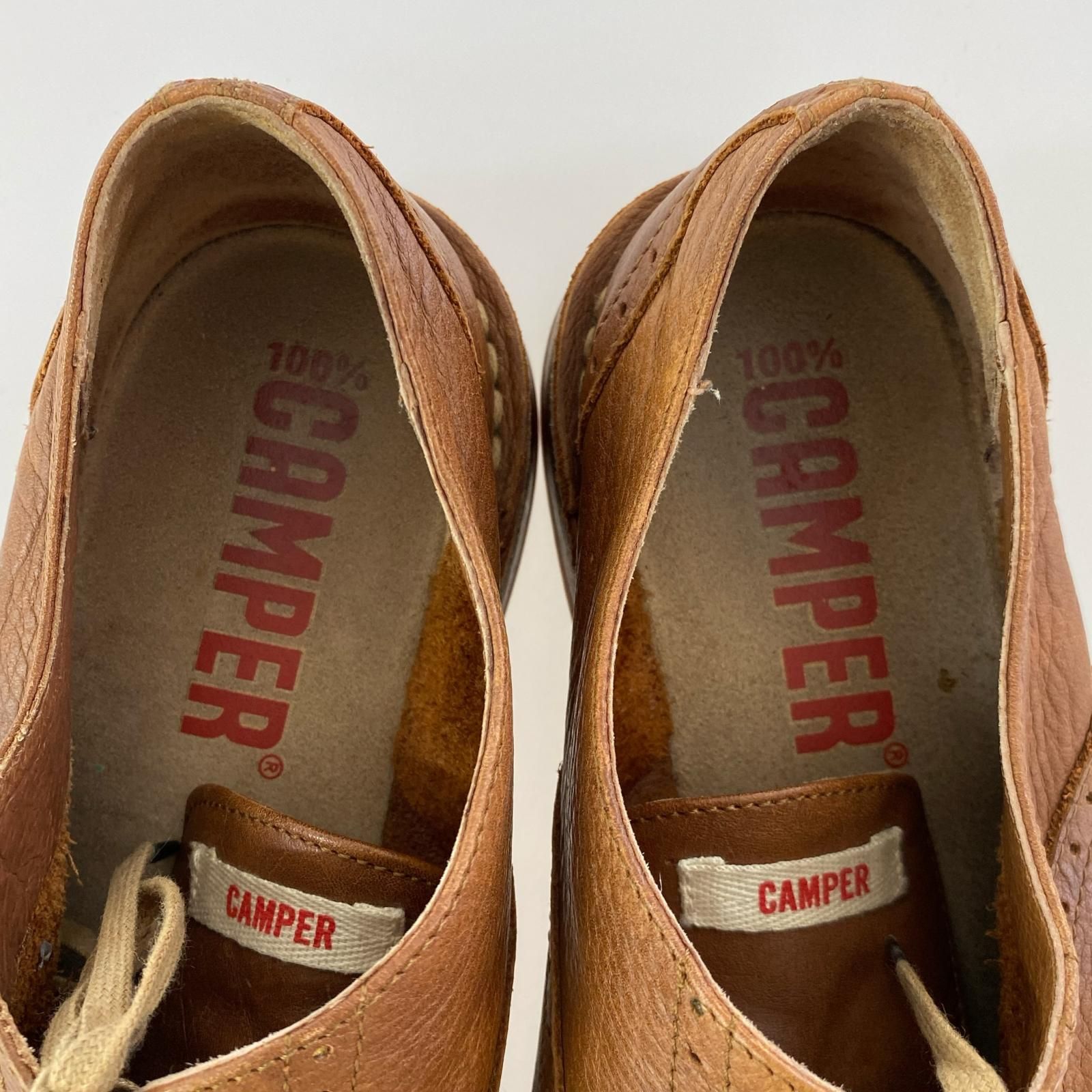 CAMPER カンペール ウイングチップ レザーシューズ size42/ブラウン 