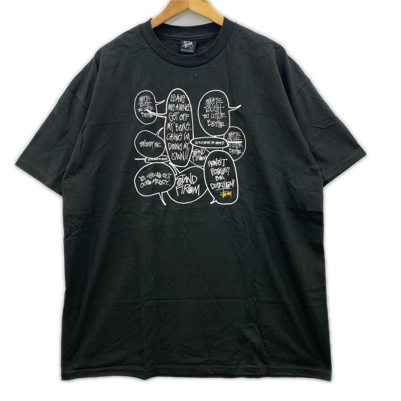 STUSSY ステューシー タグ付き BUBBLES半袖Ｔシャツ sizeXL/ブラック