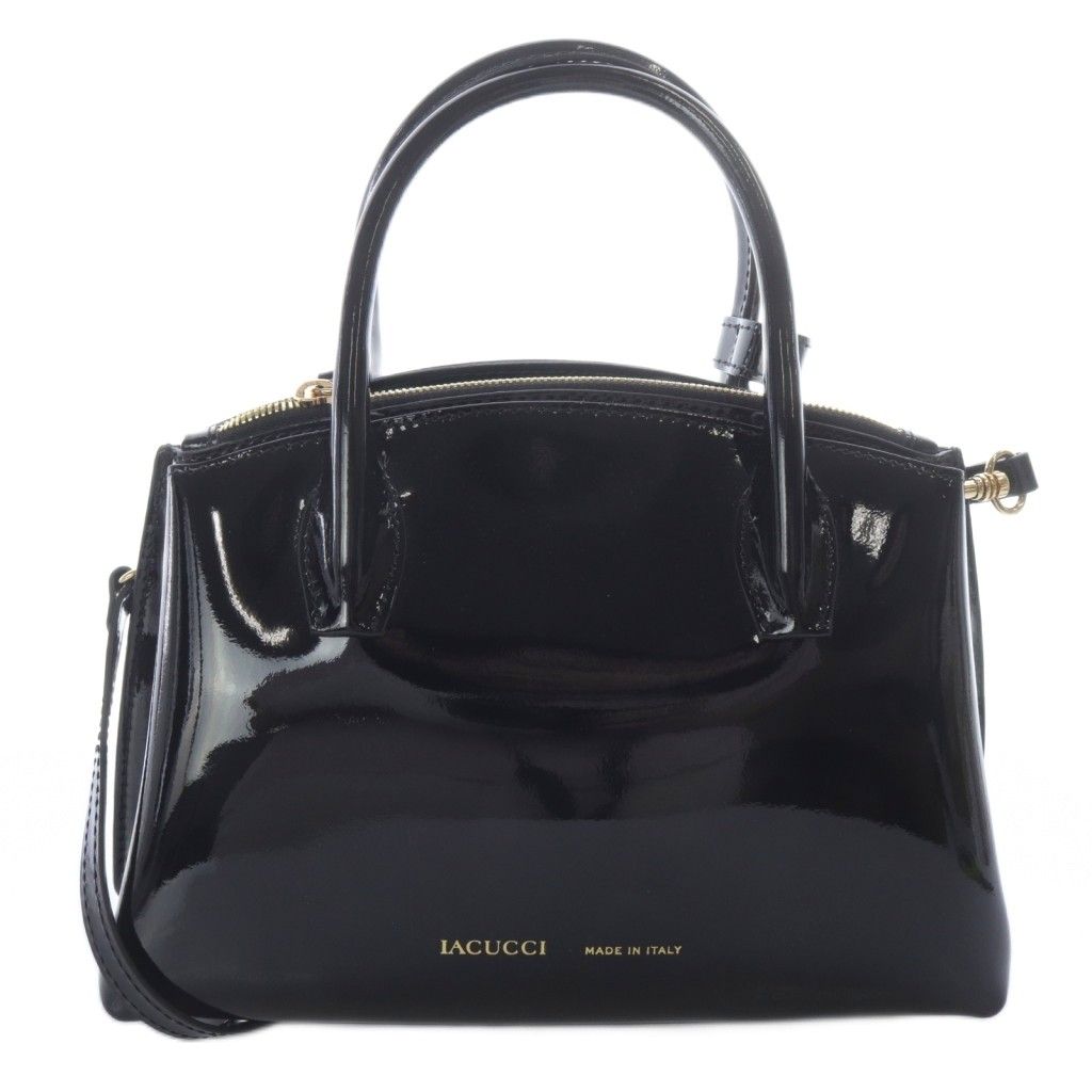イアクッチ IACUCCI エナメル2WAYバッグ ハンドバッグ ショルダー 