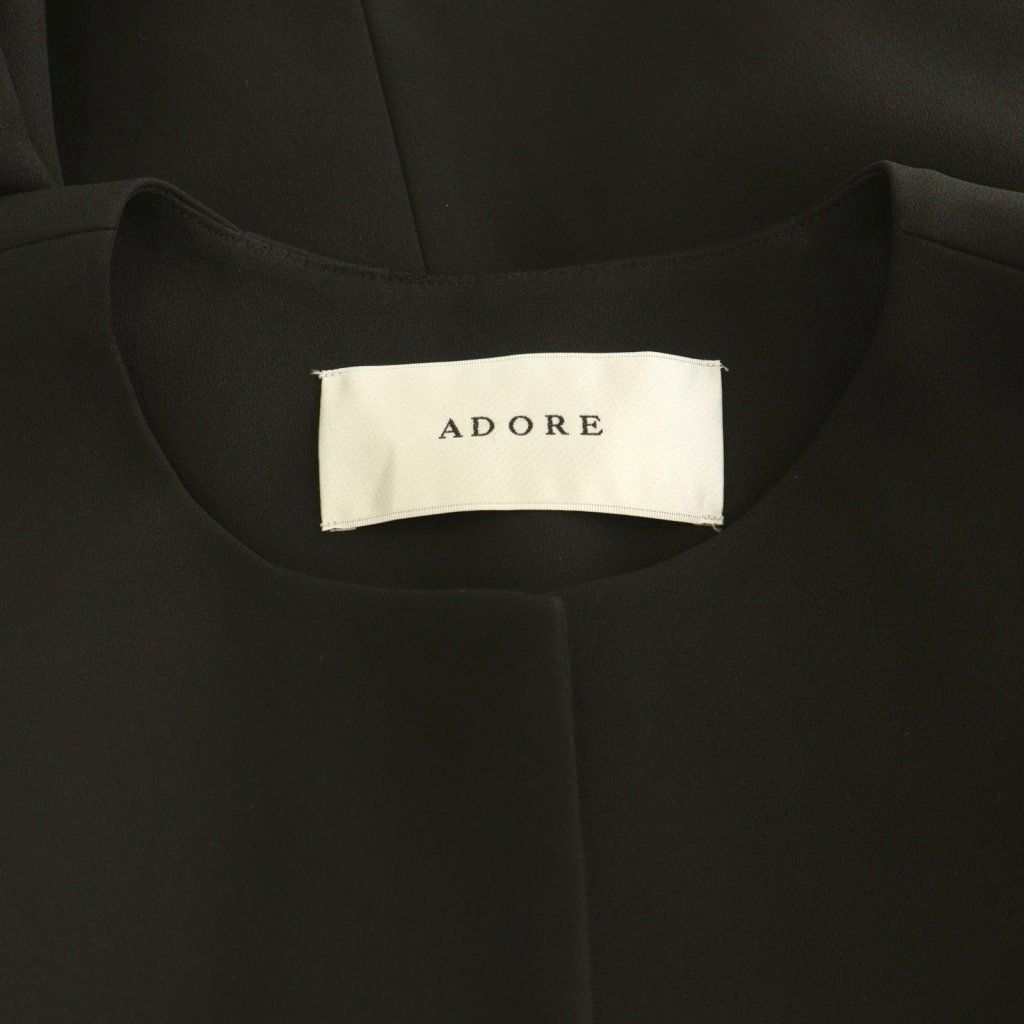 アドーア ADORE クリアボンディングジャケット アウター ノーカラー 38
