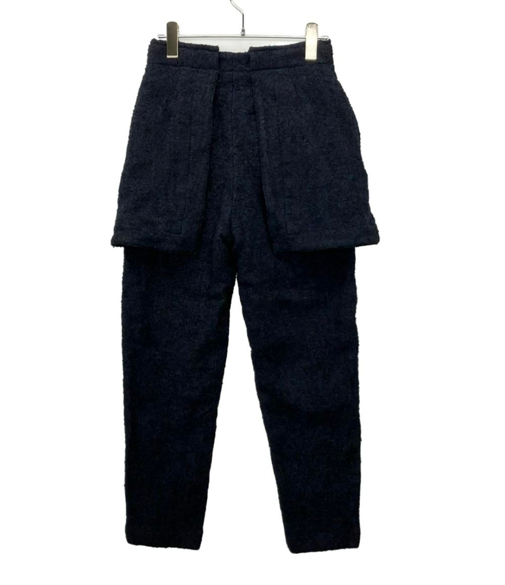 フミカウチダ BOUCLE MINI-SKIRT ON SLACKS ハイウエストテーパード