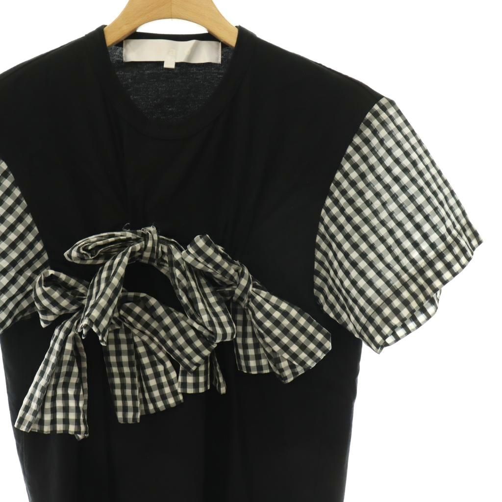 タオ コムデギャルソン TAO COMME des GARCONS ギンガムリボン 半袖