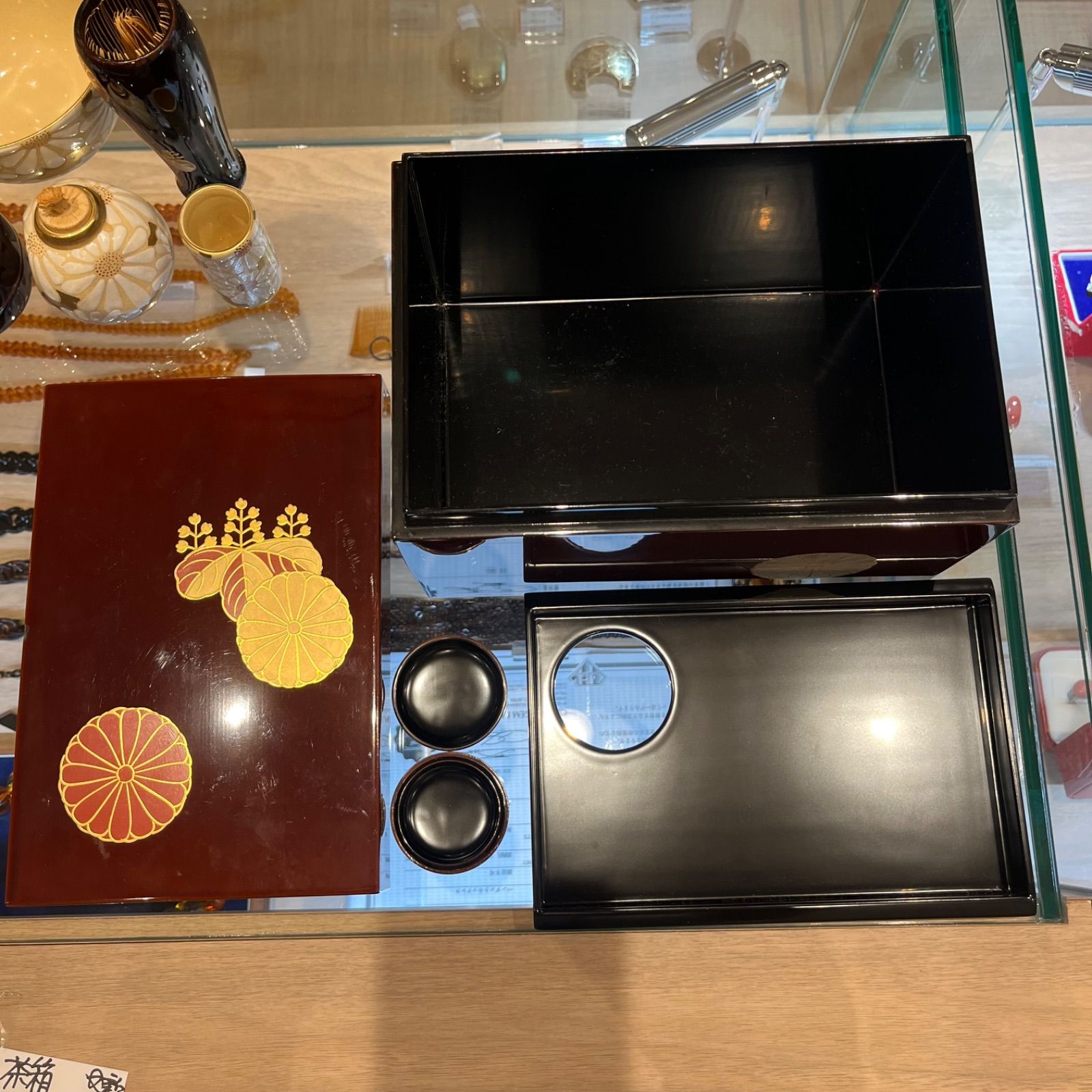 輪島塗茶箱 茶器セット 極上茶杓付 新K8-0715☆ - メルカリ