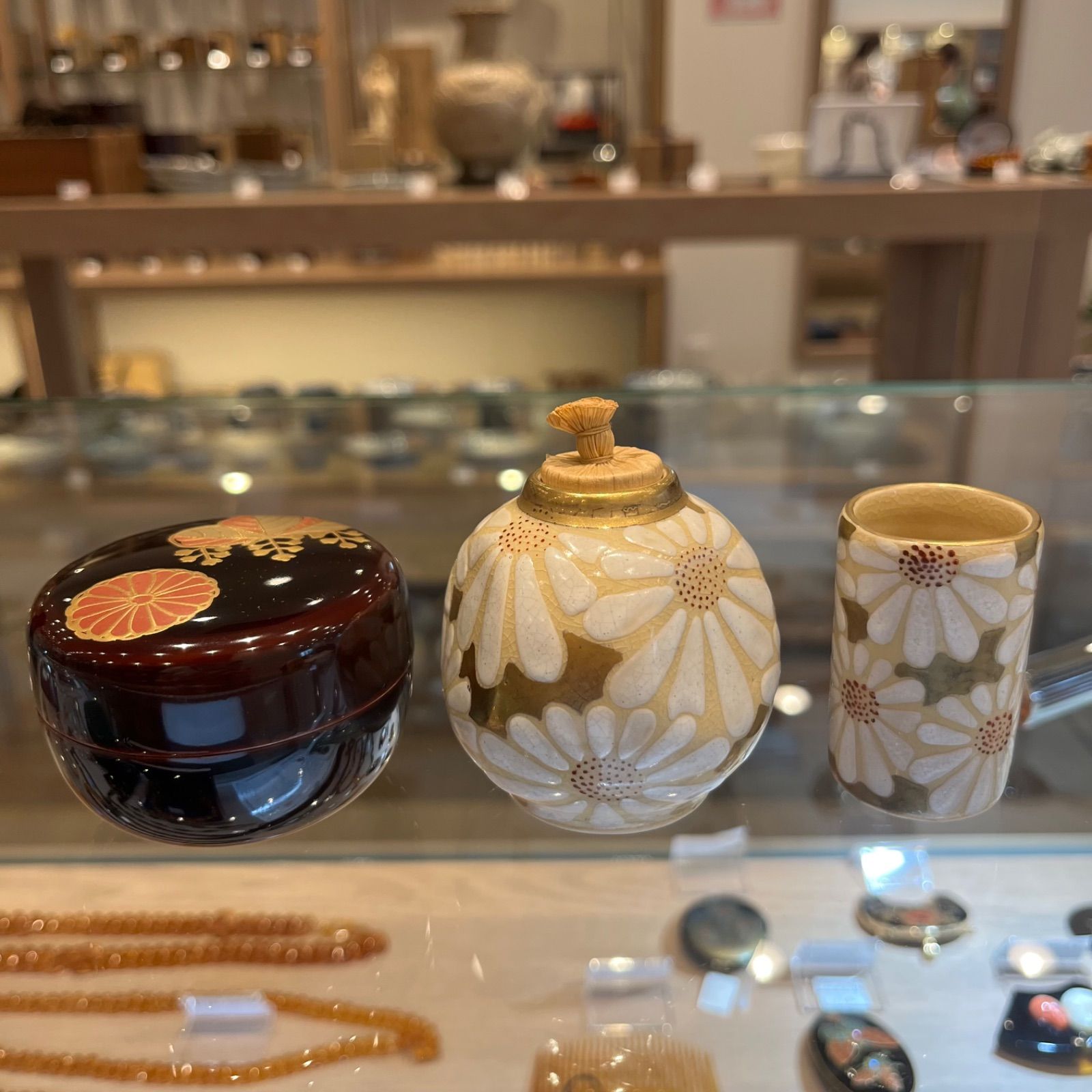 茶道具　上級輪島塗　手付丸菓子盆　おまけ付き 輪島塗茶箱 茶器セット 極上茶杓付 新K8-0715☆ - メルカリ