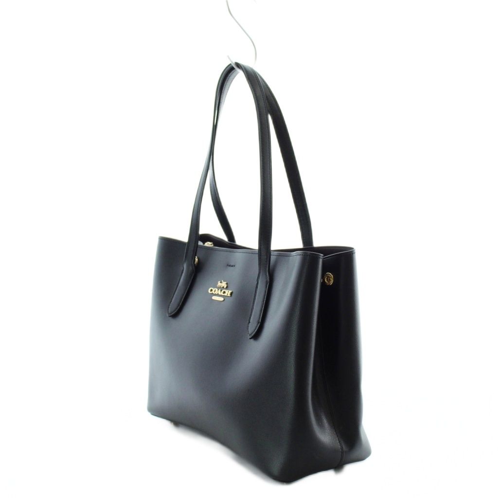 COACH コーチ アベニュー トートバッグ ブラック美品 コーチ COACH アベニュー トートバッグ 黒 ブラック ロゴプレート