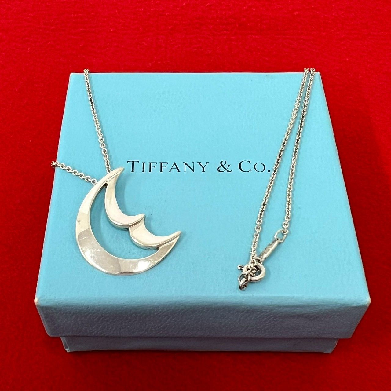 極 美品 TIFFANY&Co. ティファニー ヴィンテージ クレセント ムーン