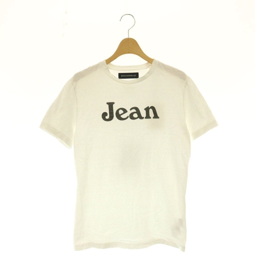 マディソンブルー MADISONBLUE マディソンブルー 25SS CREW NECK TEE JEAN カットソー Tシャツ 半袖 00 ホワイト /HK ■OS