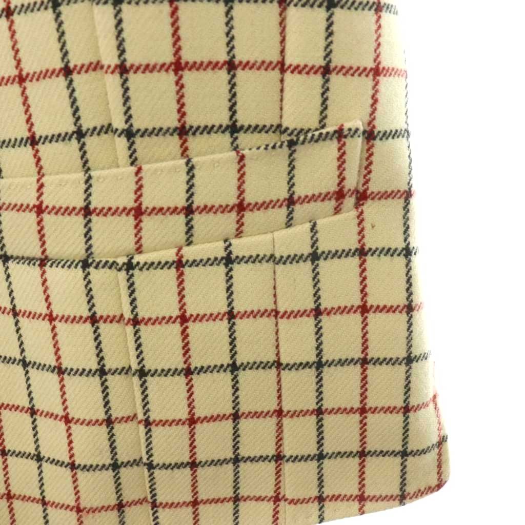 ドリスヴァンノッテン DRIES VAN NOTEN チェック ジレ ベスト ウール