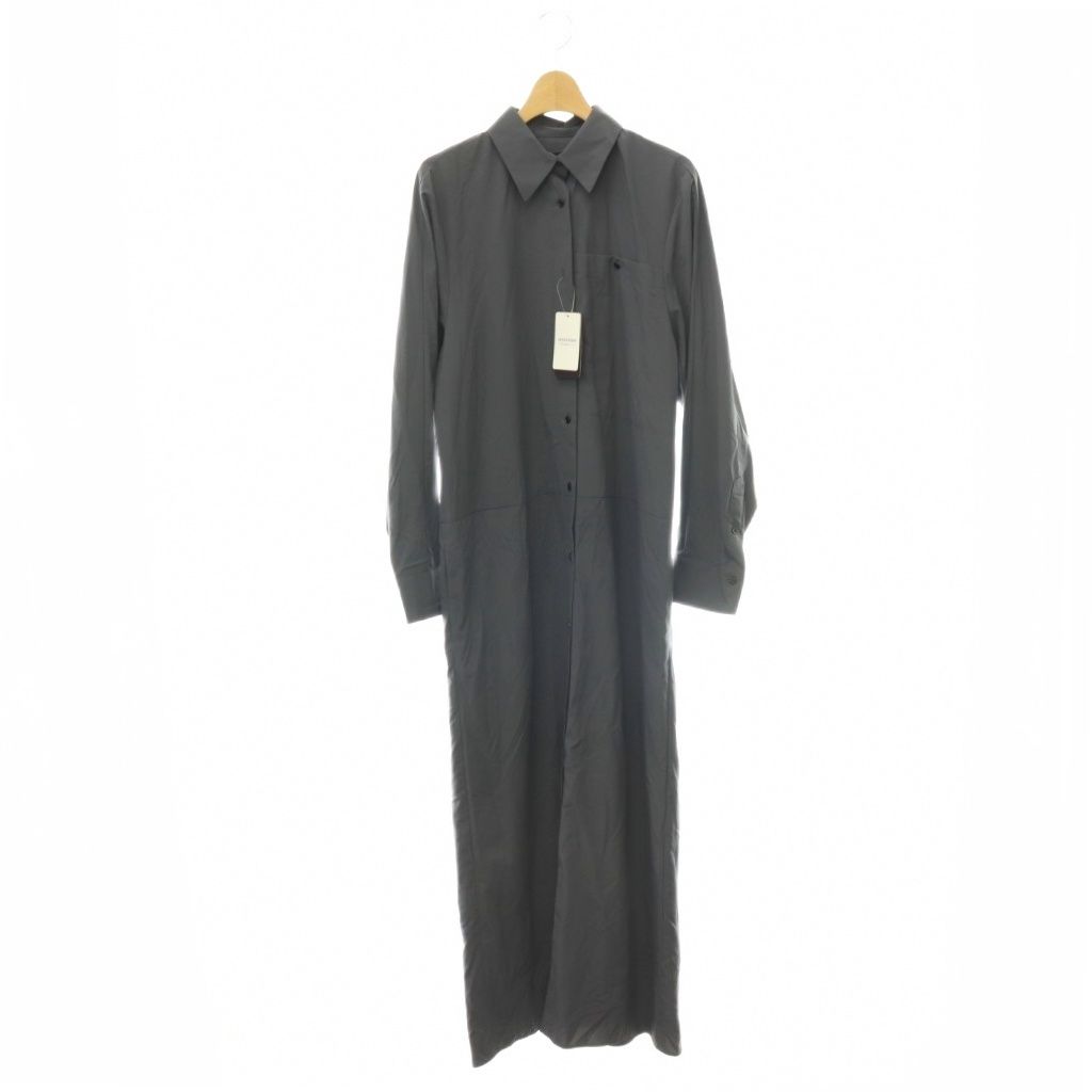 オーディナリージョイ ORDINARY JOY 24SS Rain Shirts Dress シャツワンピース ロング 長袖 F グレー /HS ■OS