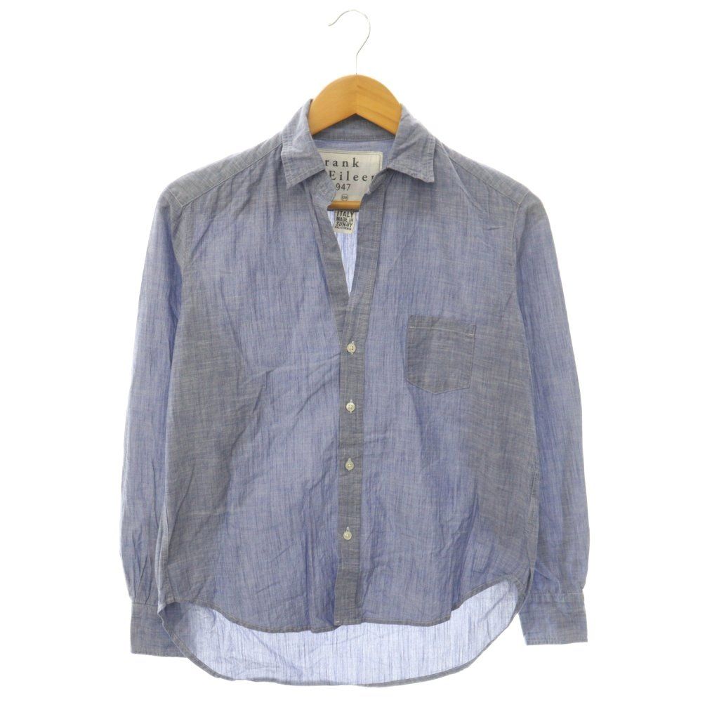 Frank&Eileenコットンスキッパーシャツ 　シャンブレー XS フランク&アイリーン Frank&Eileen スキッパーシャツ 長袖 XXS
