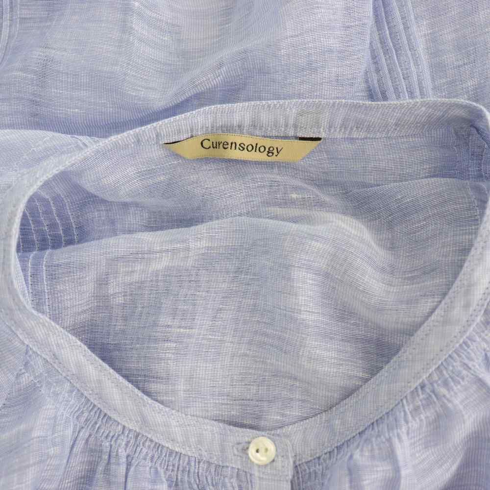 カレンソロジー Curensology 25SS リネンブレンドシアーブラウス 長袖