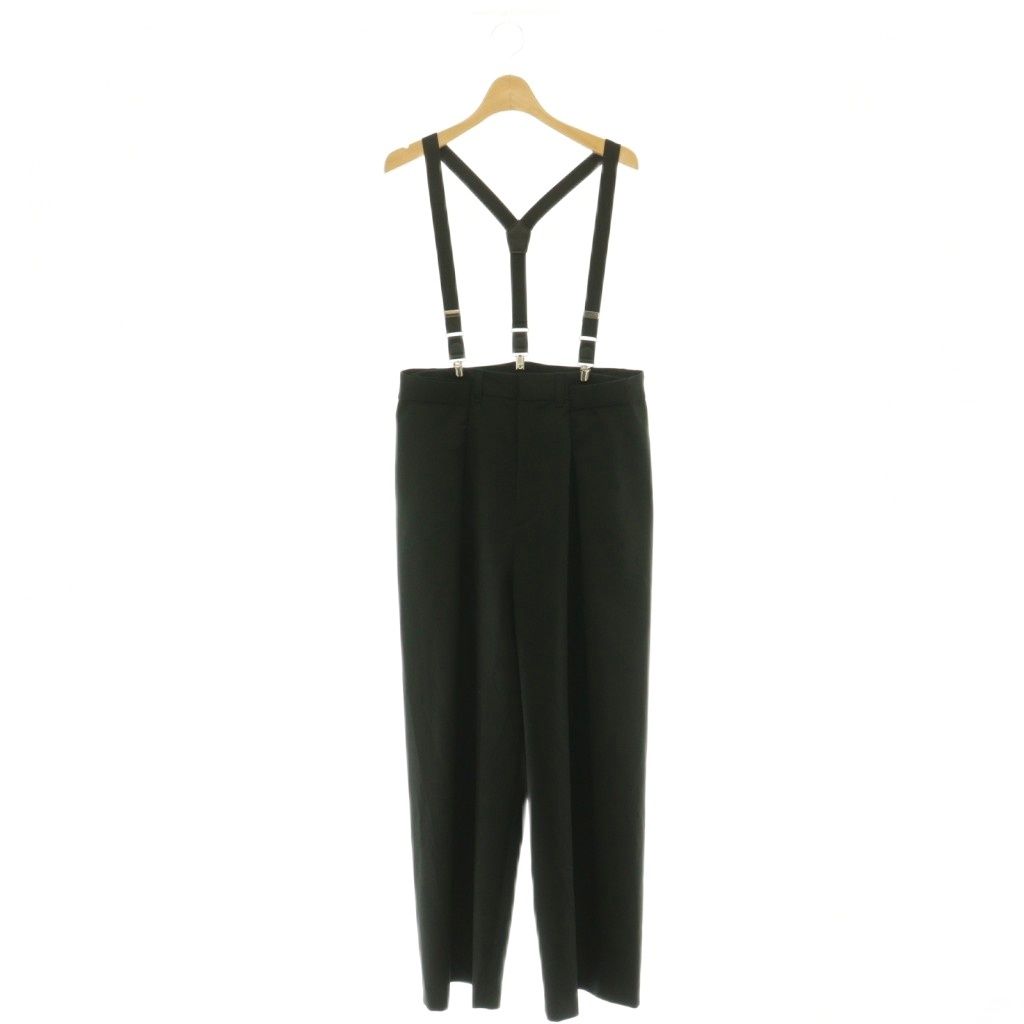 プロヴォーク PROVOKE 26SS suspenders tuckパンツワイド サスペンダー付き AP STUDIO取扱い 38 ブラック /HK ■OS 17,208円