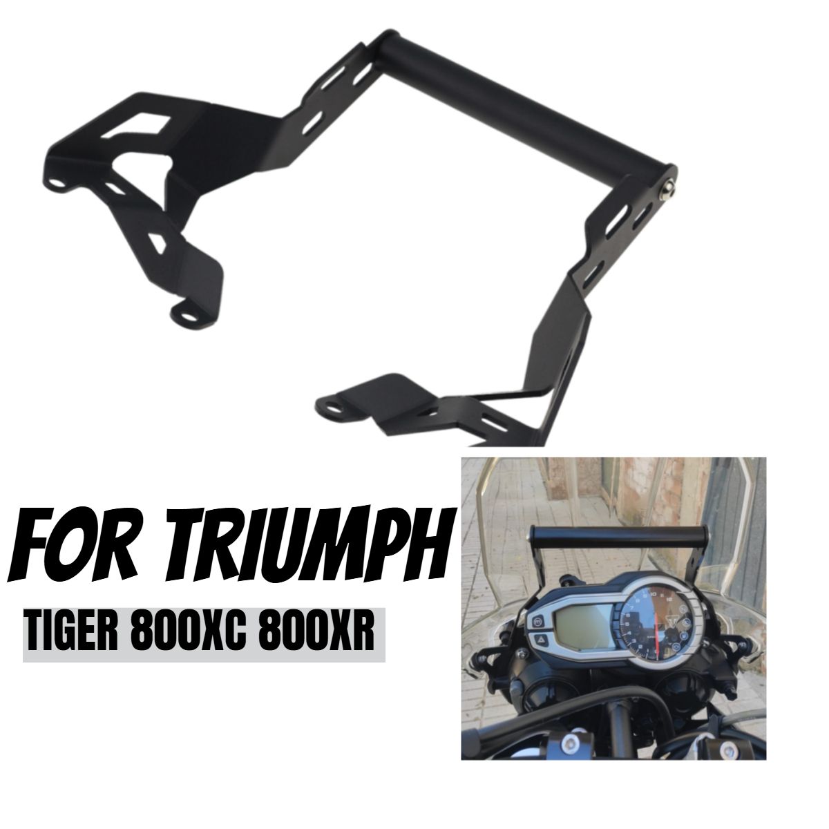 Triumph Tiger 800 XC XR 2013-2017 GPS ナビゲーション スマートフォンホルダー ブラケット