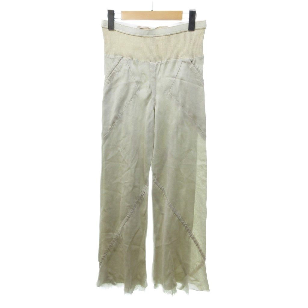 リックオウエンス Rick Owens CITROEN 04SS イージースラックス シルク混 フレア アイボリー 34 /HW 10,703円