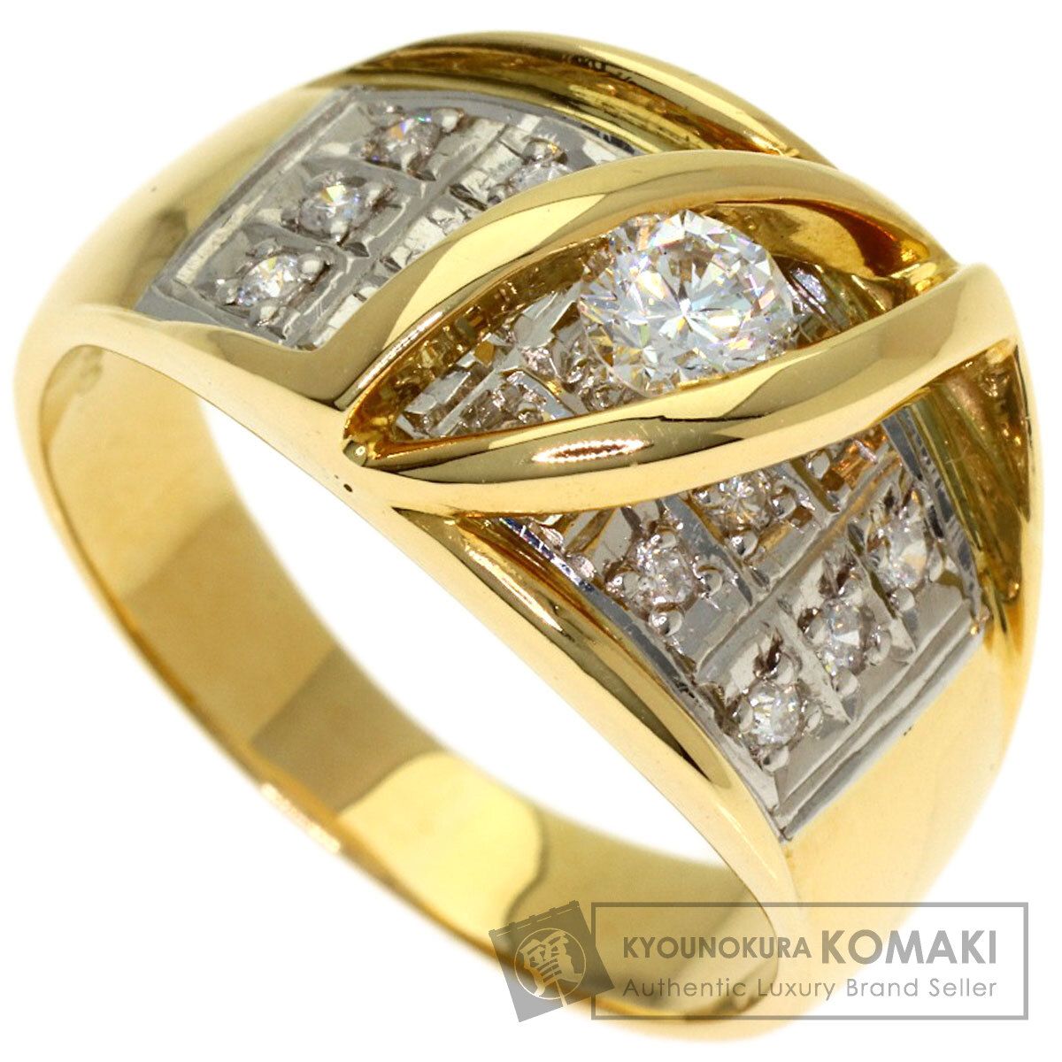 SELECT JEWELRY セレクトジュエリー ダイヤモンド リング・指輪 K18YG PT900 レディース [中古]