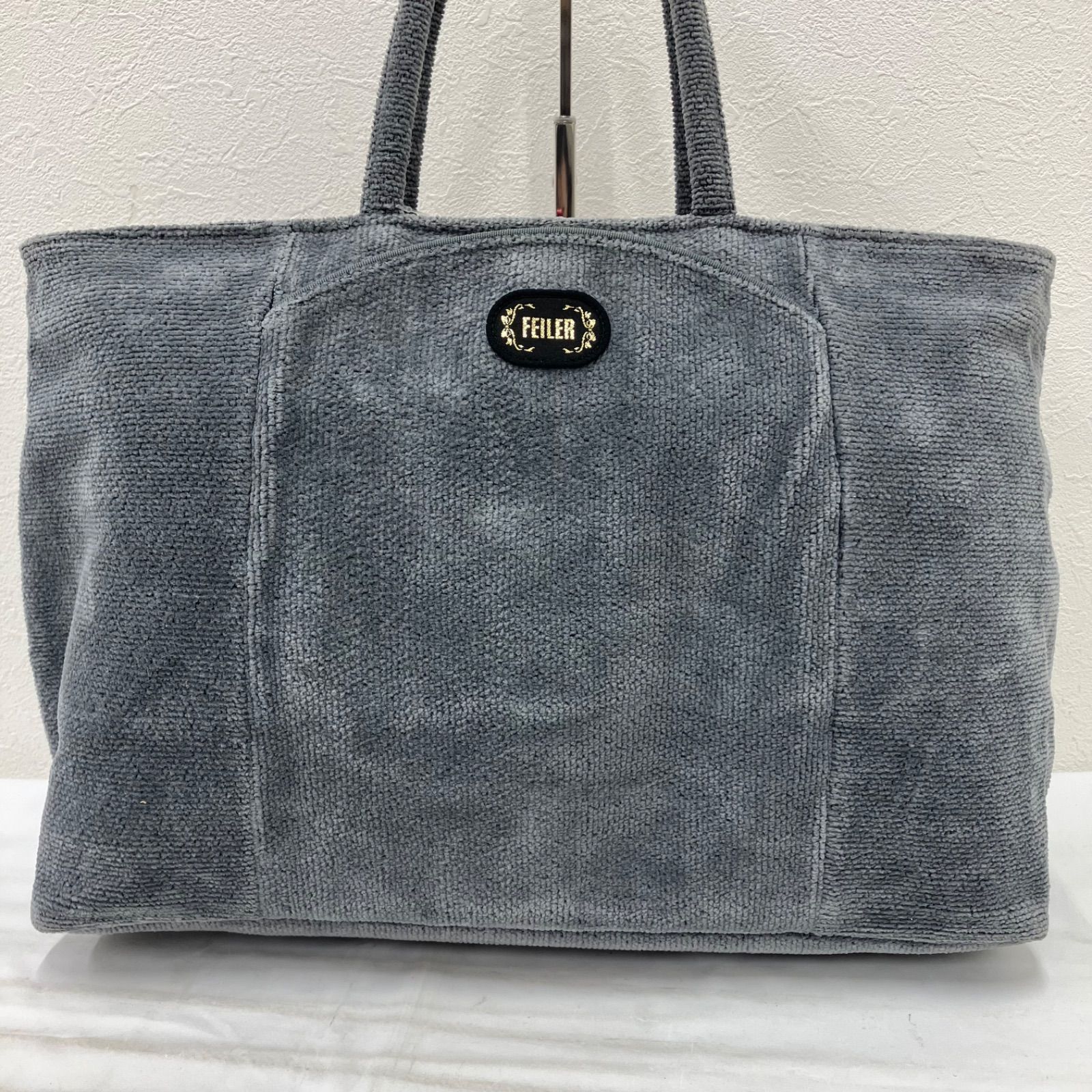 【美品】FEILER ビエンナ 大型ボストンバッグ 旅行バッグ 大容量　グレー 6145 FEILER フェイラー ボストンバッグ ビエンナ グレー レディース