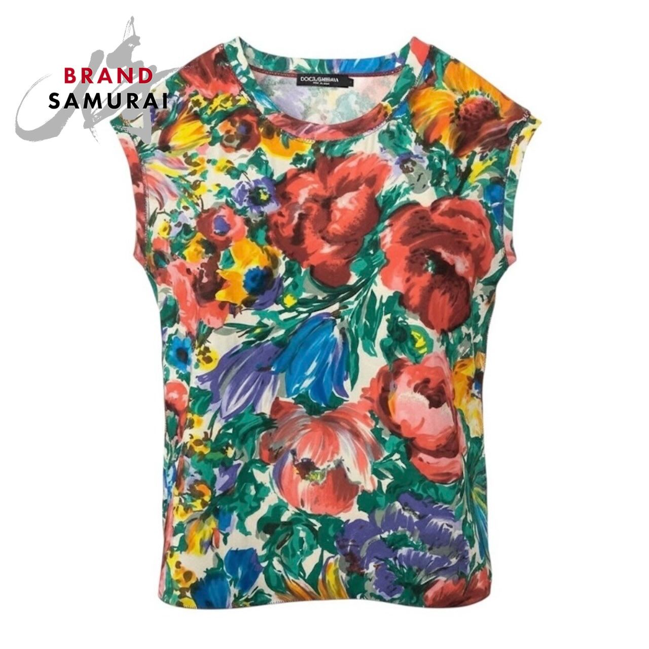 超美品 DOLCE&GABBANA ドルチェアンドガッバーナ 花柄 ブラウス