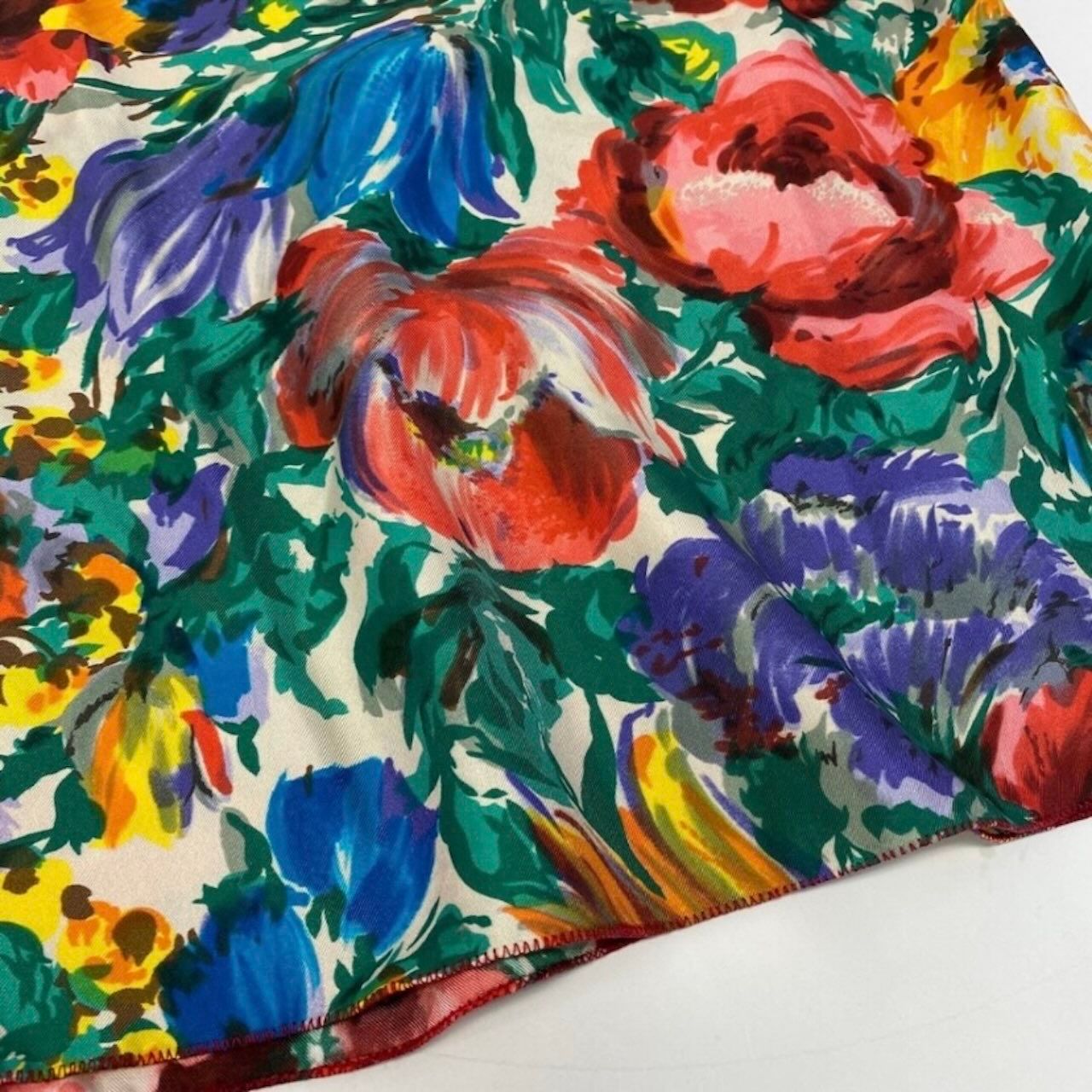 【美品】ドルチェアンドガッバーナ シルク花柄ブラウス 40 透け感 長袖 超美品 DOLCE&GABBANA ドルチェアンドガッバーナ 花柄 ブラウス