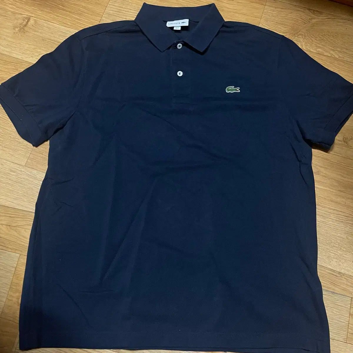 LACOSTE ラコステ カラーTシャツ 半袖 フレンチレギュラーフィット ネイビー 105サイズ (5サイズ)