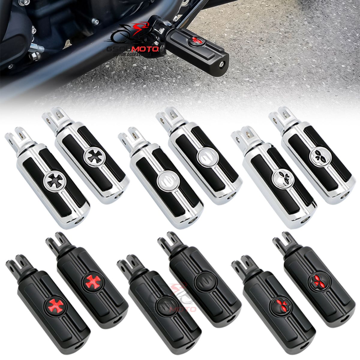 ハーレー フットペグ フットレスト 2018年以降 FXBB FXBR FXLR スポーツスター S 用