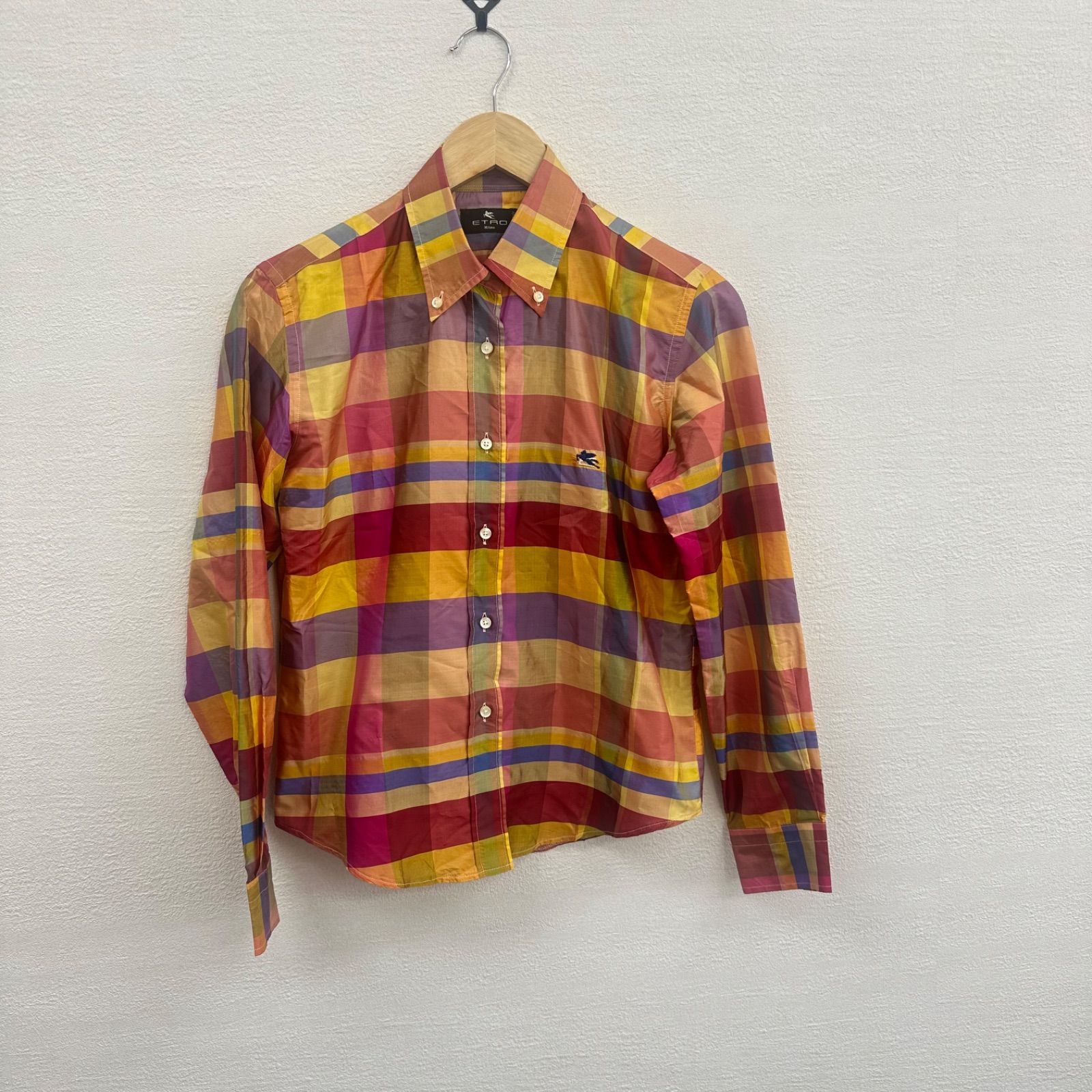 エトロ ETRO シルク100% マルチカラー シャツ 40 - メルカリ