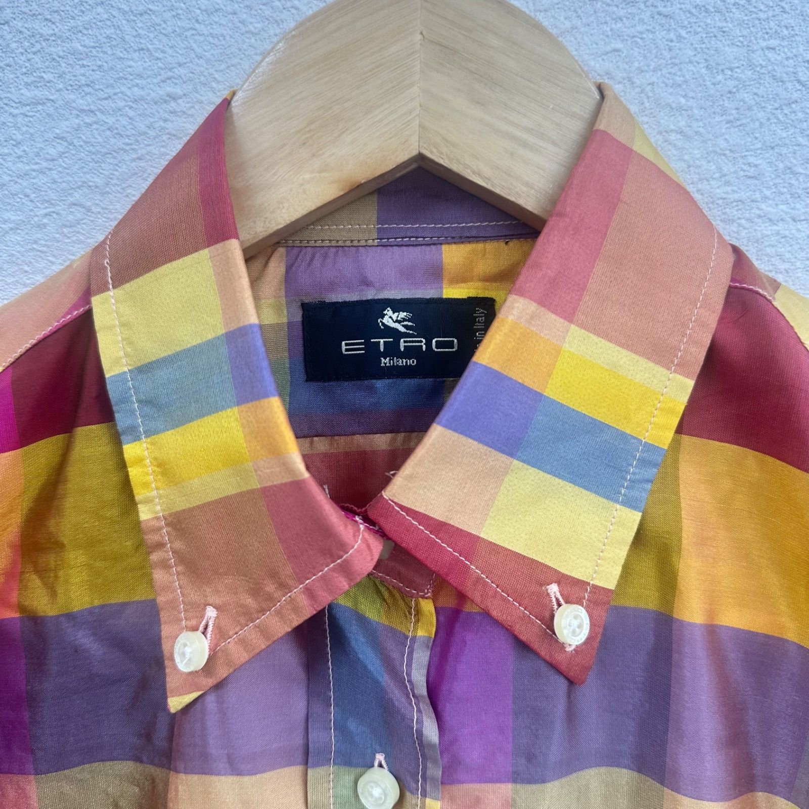 エトロ ETRO シルク100% マルチカラー シャツ 40 - メルカリ