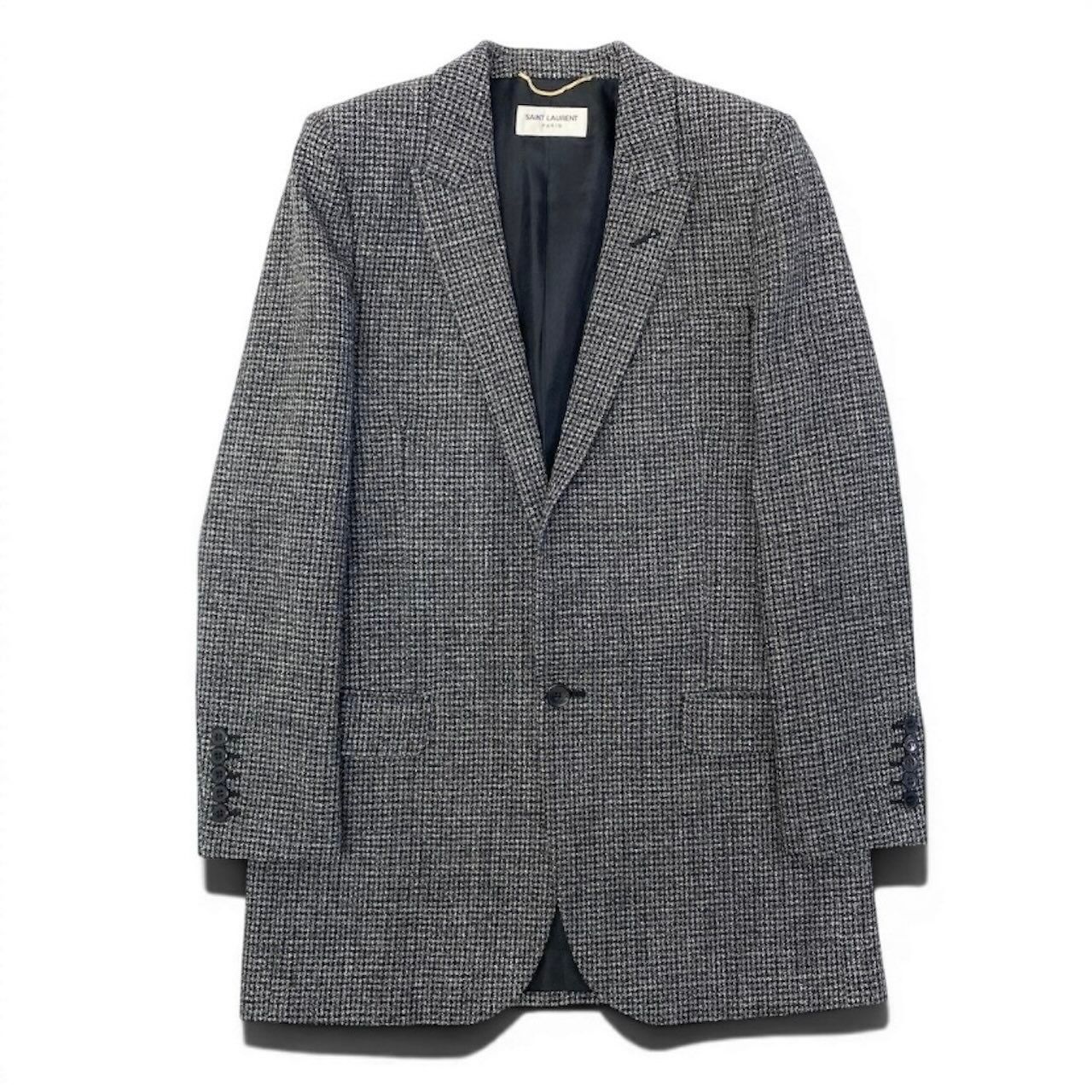 超美品 SAINT LAURENT サンローラン ツイードジャケット ウール