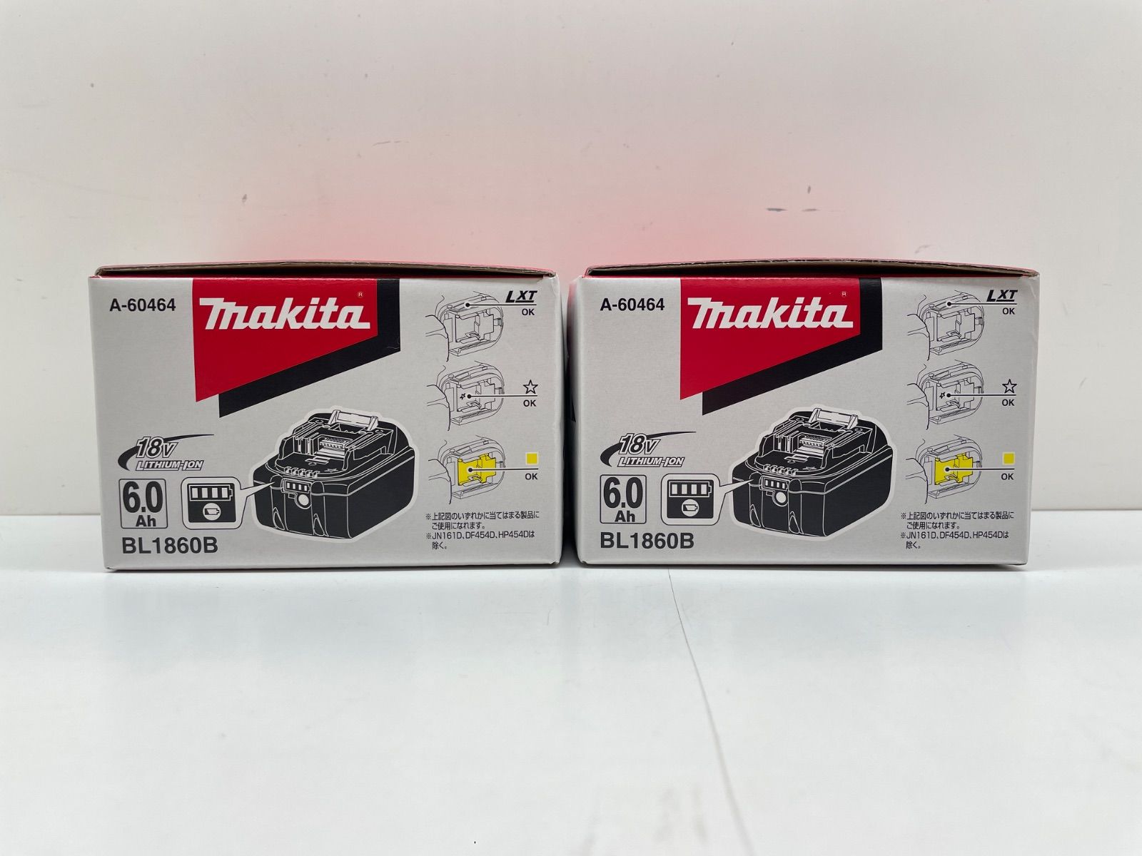 【新品未使用 開封品 ２個】マキタ　18V バッテリー6.0Ah　２個セット　リチウムイオン電池 BL1860