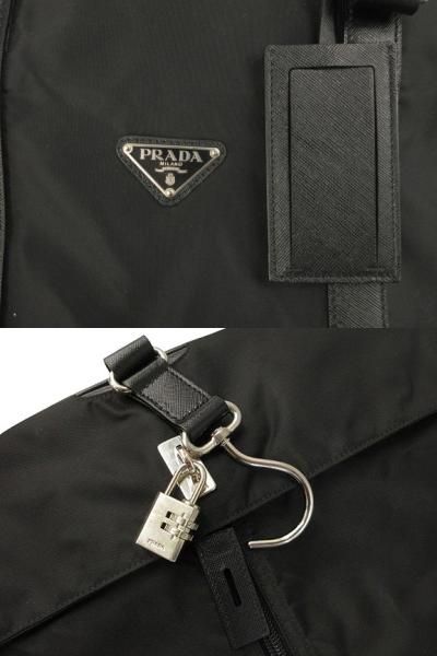 プラダ PRADA スーツバッグ ガーメントバッグ ハンガー付き 黒