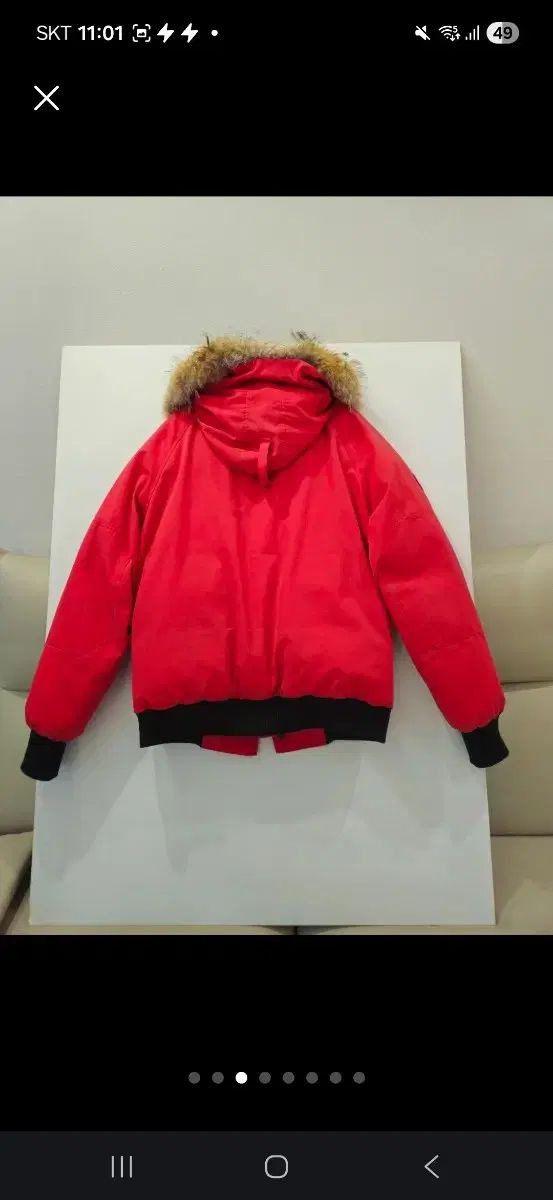 Canada Goose(カナダグース) チリワック パファー レッド m 状態 傷