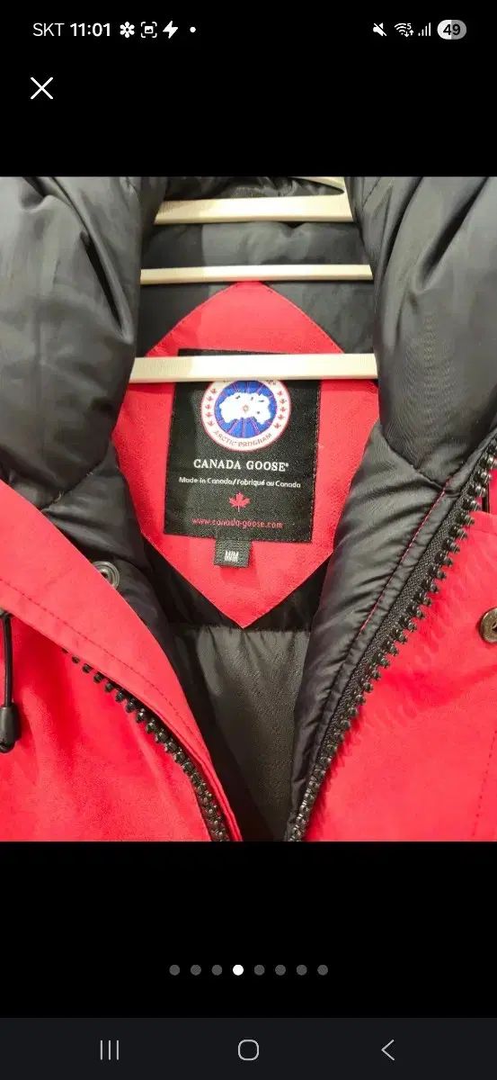 Canada Goose(カナダグース) チリワック パファー レッド m 状態 傷