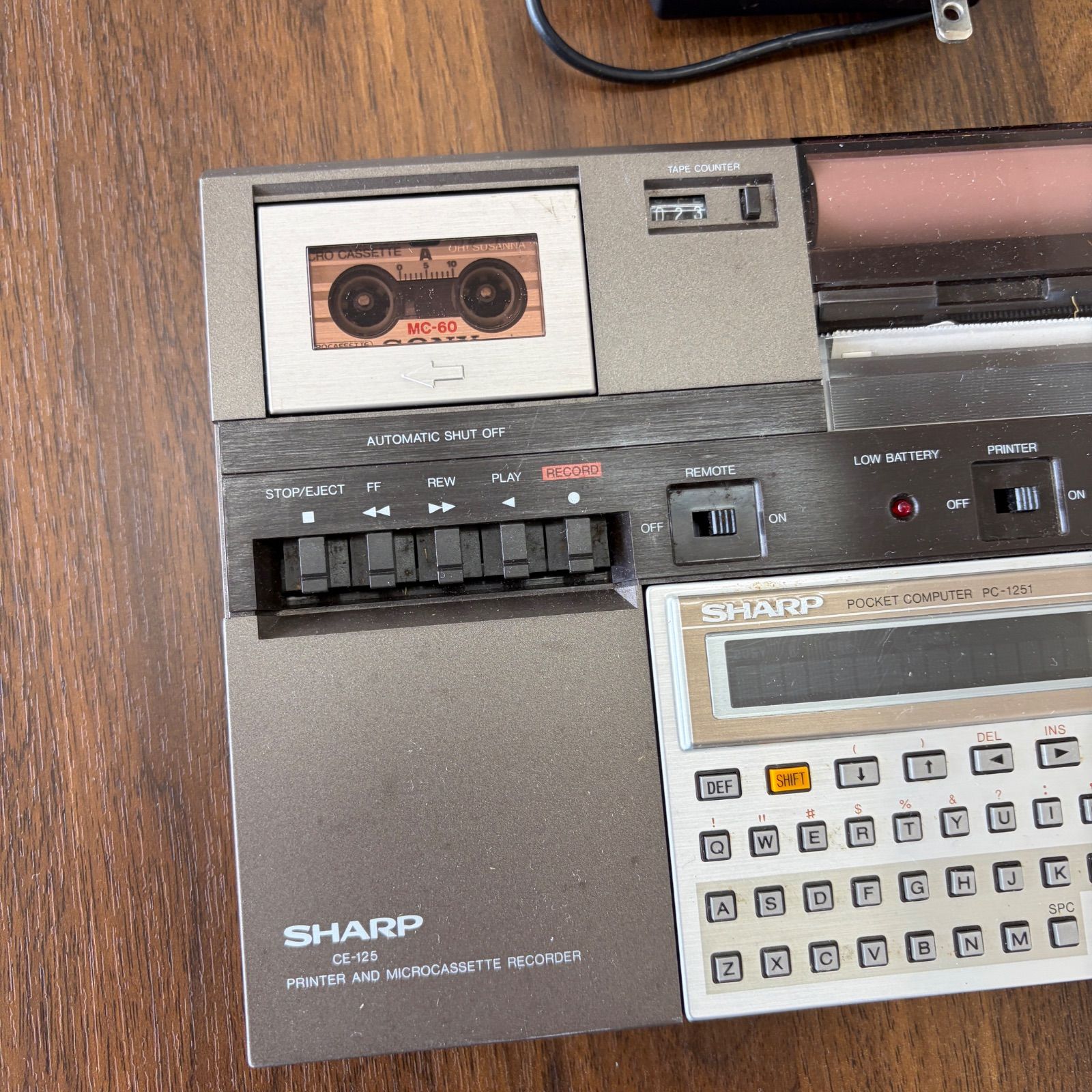 SHARP PC-1251 CE-125 ポケットコンピュータ プリンター ジャンク