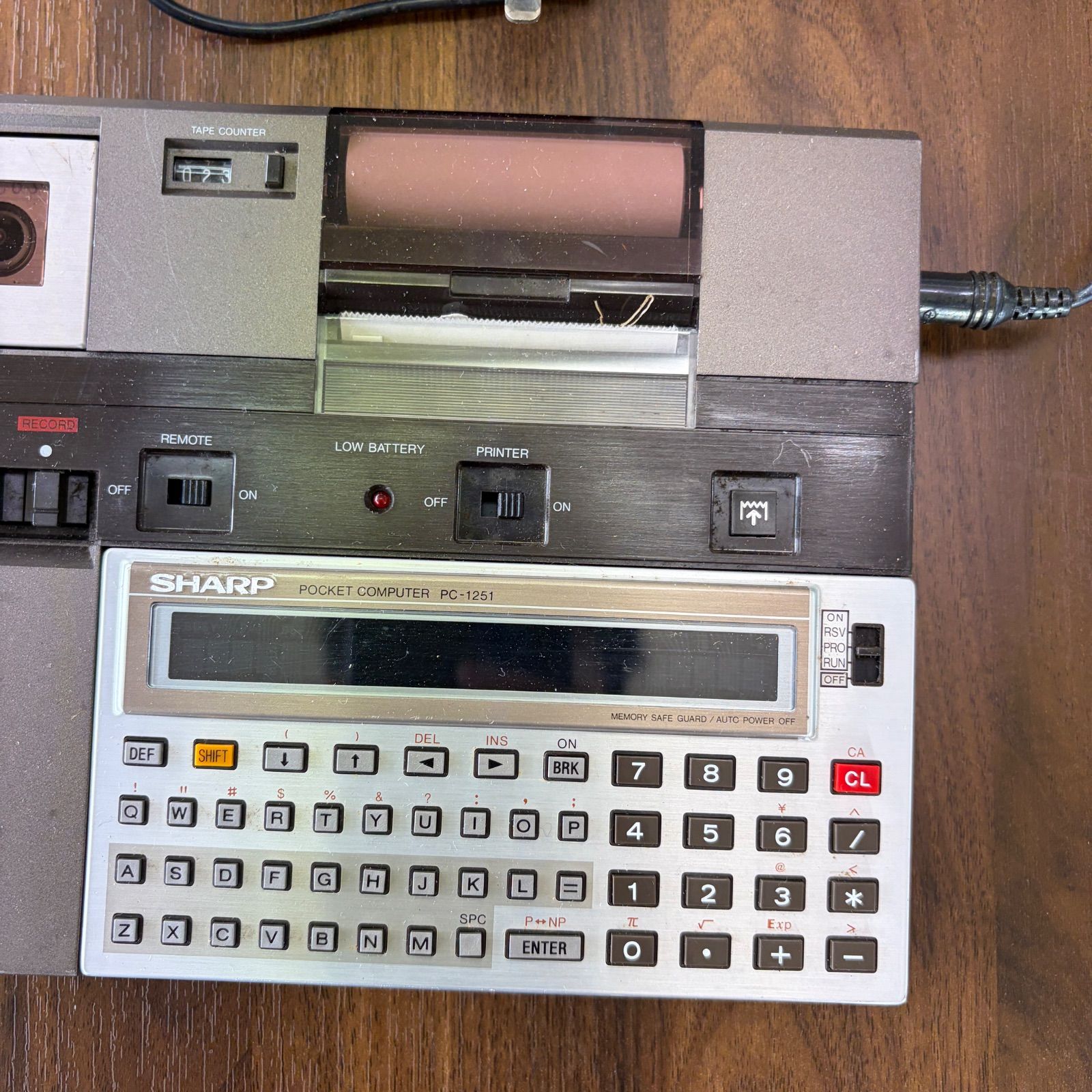 SHARP PC-1251 CE-125 ポケットコンピュータ プリンター ジャンク
