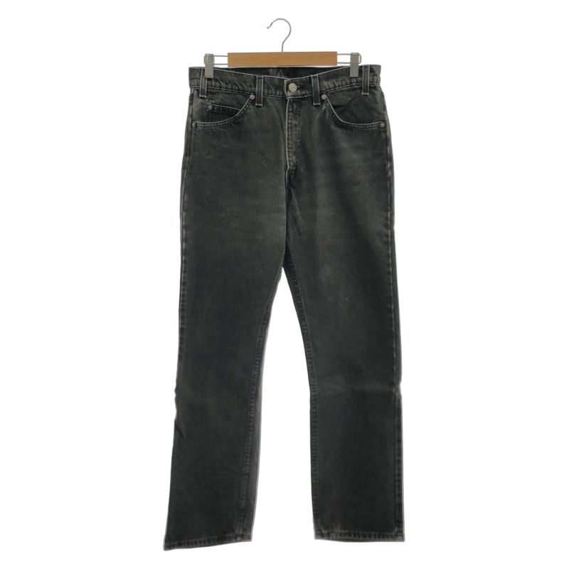 中古】90s LEVI'S USA製 505 先染めブラックデニム サイズW33×L30