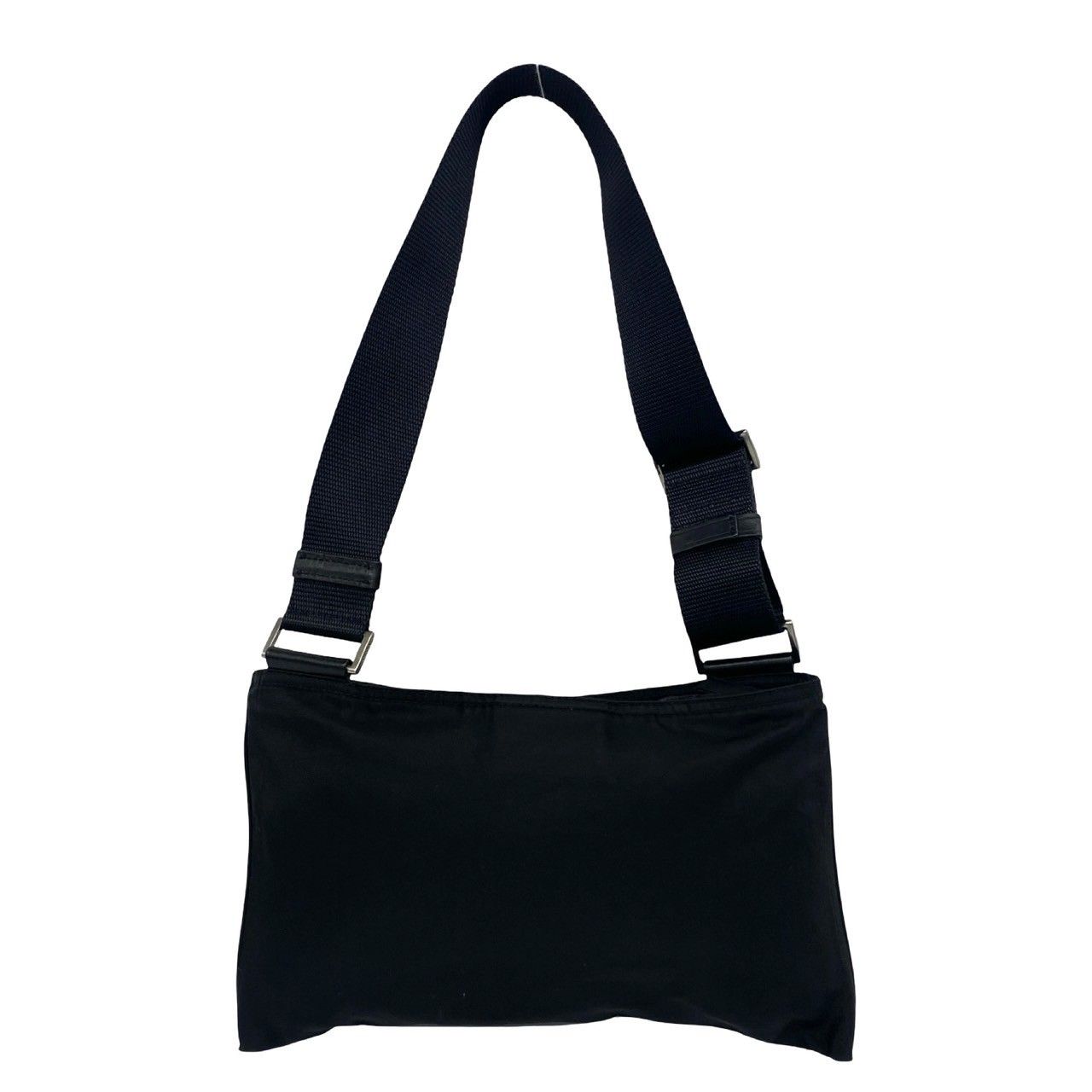 極 美品 PRADA プラダ 三角ロゴ トライアングル 金具 テスート