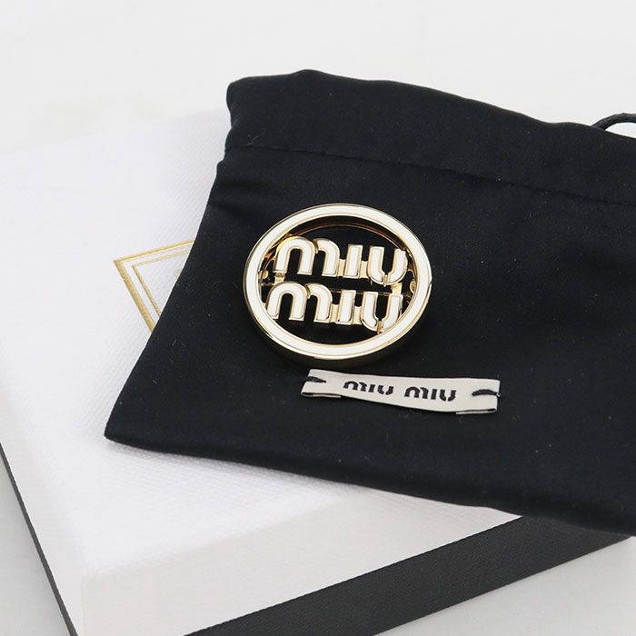 MIUMIU(OUTLET) ミュウミュウ アウトレット ブローチ メタル【中古】 レディース
