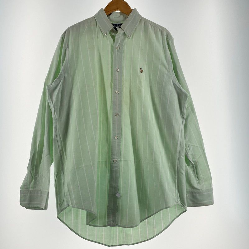 【現状渡し品】 RALPHLAUREN ラルフローレン 90’s L/S BUTTON DOWN SHIRT 90年代 長袖 ボタン ダウン シャツ 長袖 トップス 【147-260714-sa-08-tei】 6,512円