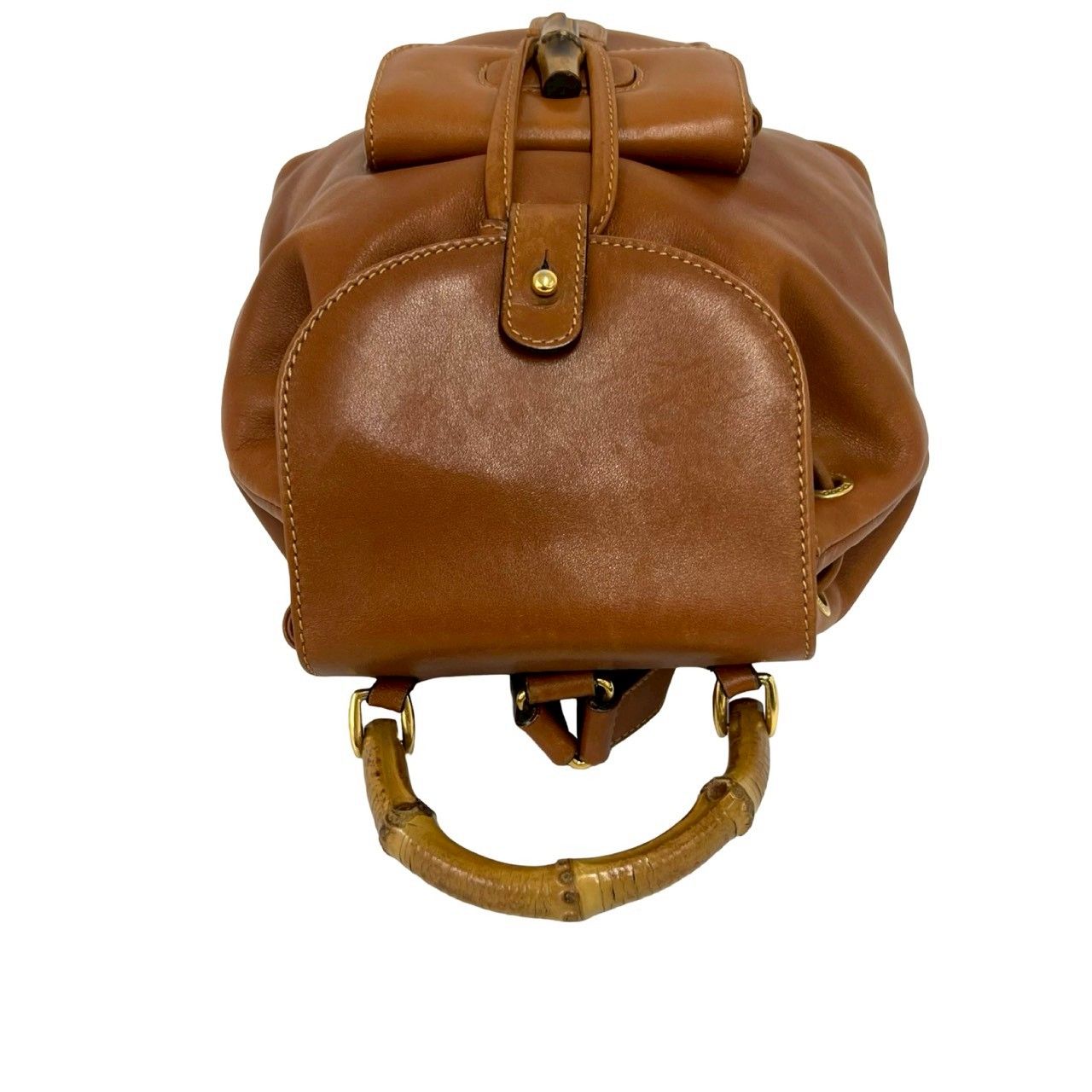 極 美品 希少品 GUCCI グッチ オールドグッチ バンブー レザー 本革