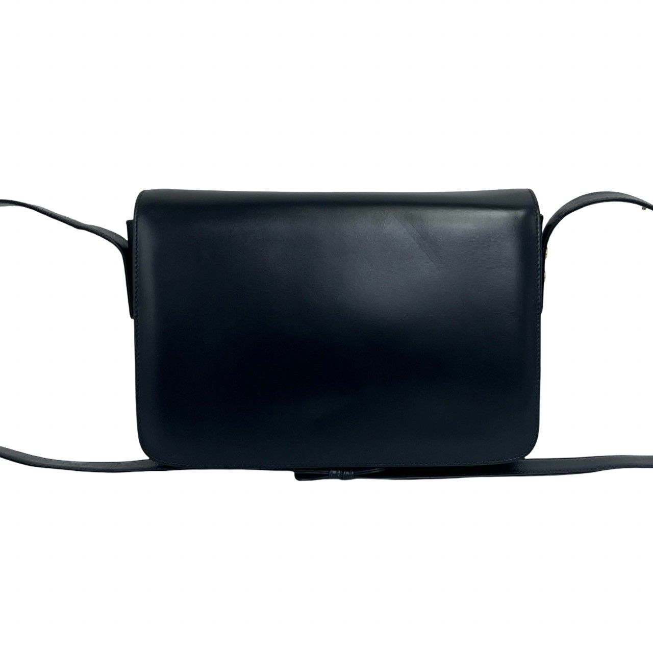 オールドグッチ ショルダーバッグ ダークネイビー レザー 金具 ビンテージ GG 極 美品 保存袋付 GUCCI グッチ オールドグッチ GG ロゴ 金具 レザー
