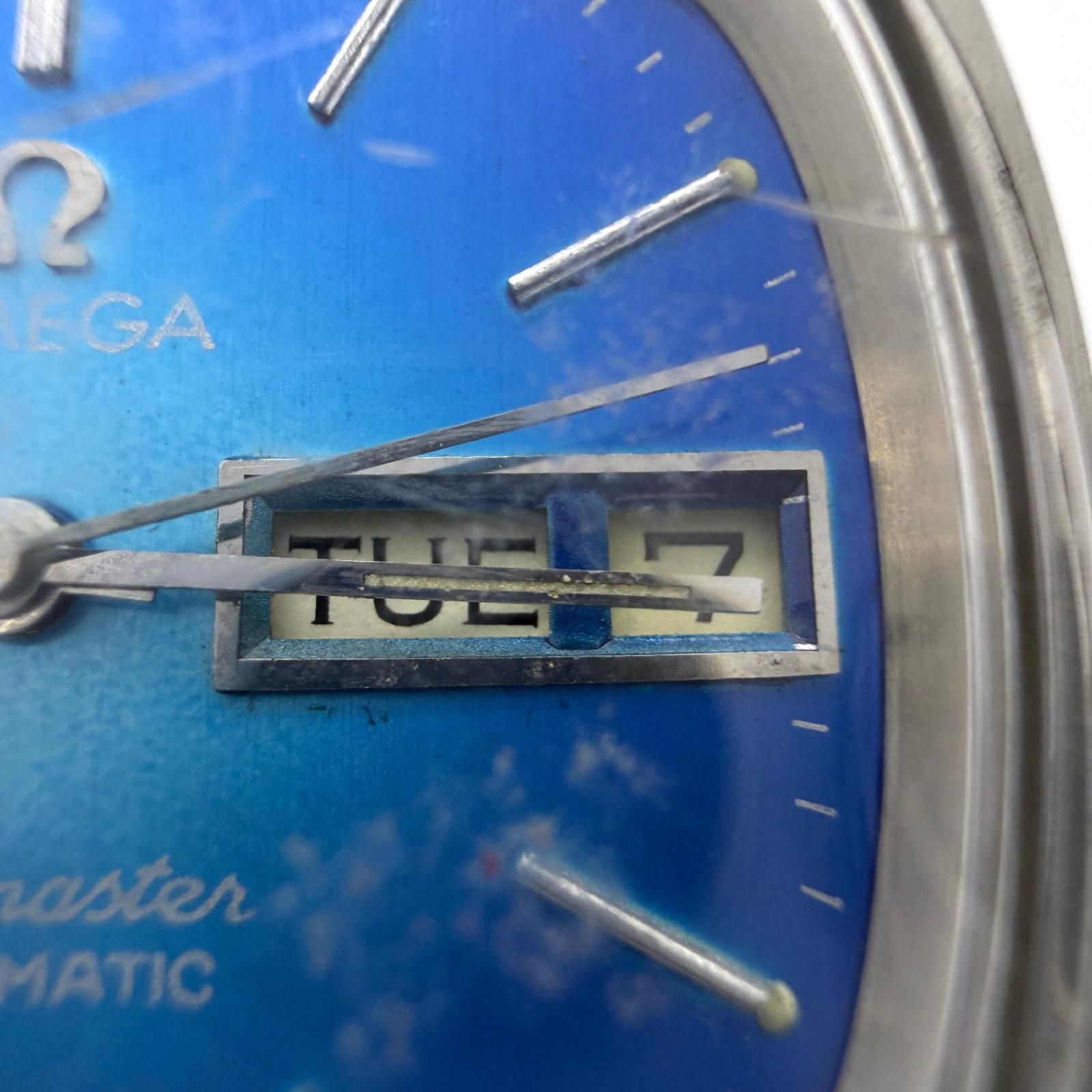 OMEGA オメガ SEAMASTER シーマスター TVスクリーン ブルー AT メンズ