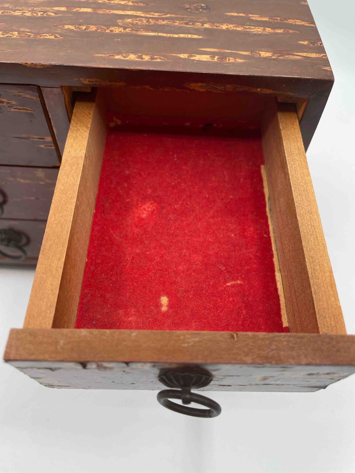 伝統工芸品】秋田角館 樺細工 桜皮細工 小箪笥 小引き出し 昭和レトロ