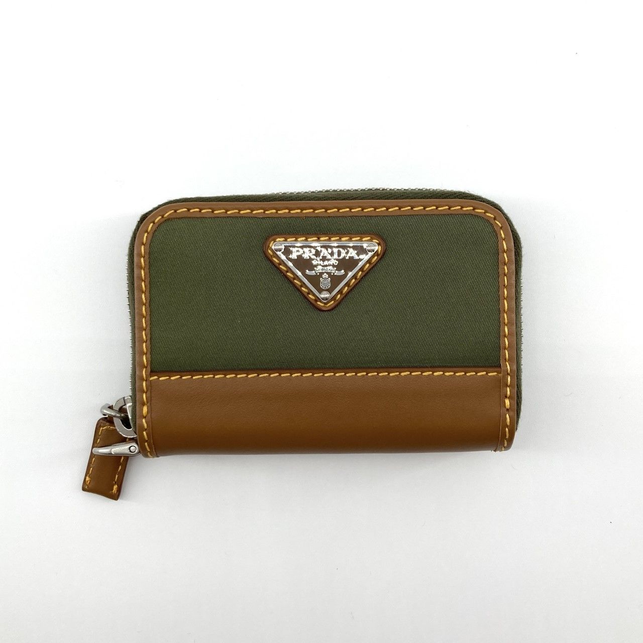 PRADA（プラダ） E-NYLON サフィアーノレザー 2MR039 コインケース ブラック