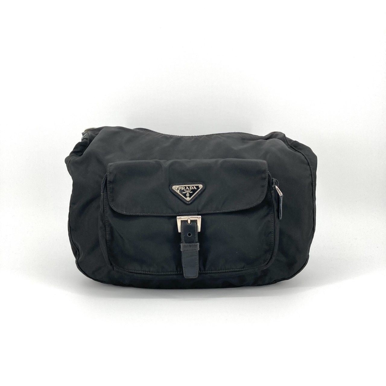 PRADA（プラダ） テスートナイロン 三角ロゴプレート BR3258 ショルダーバッグ ブラック