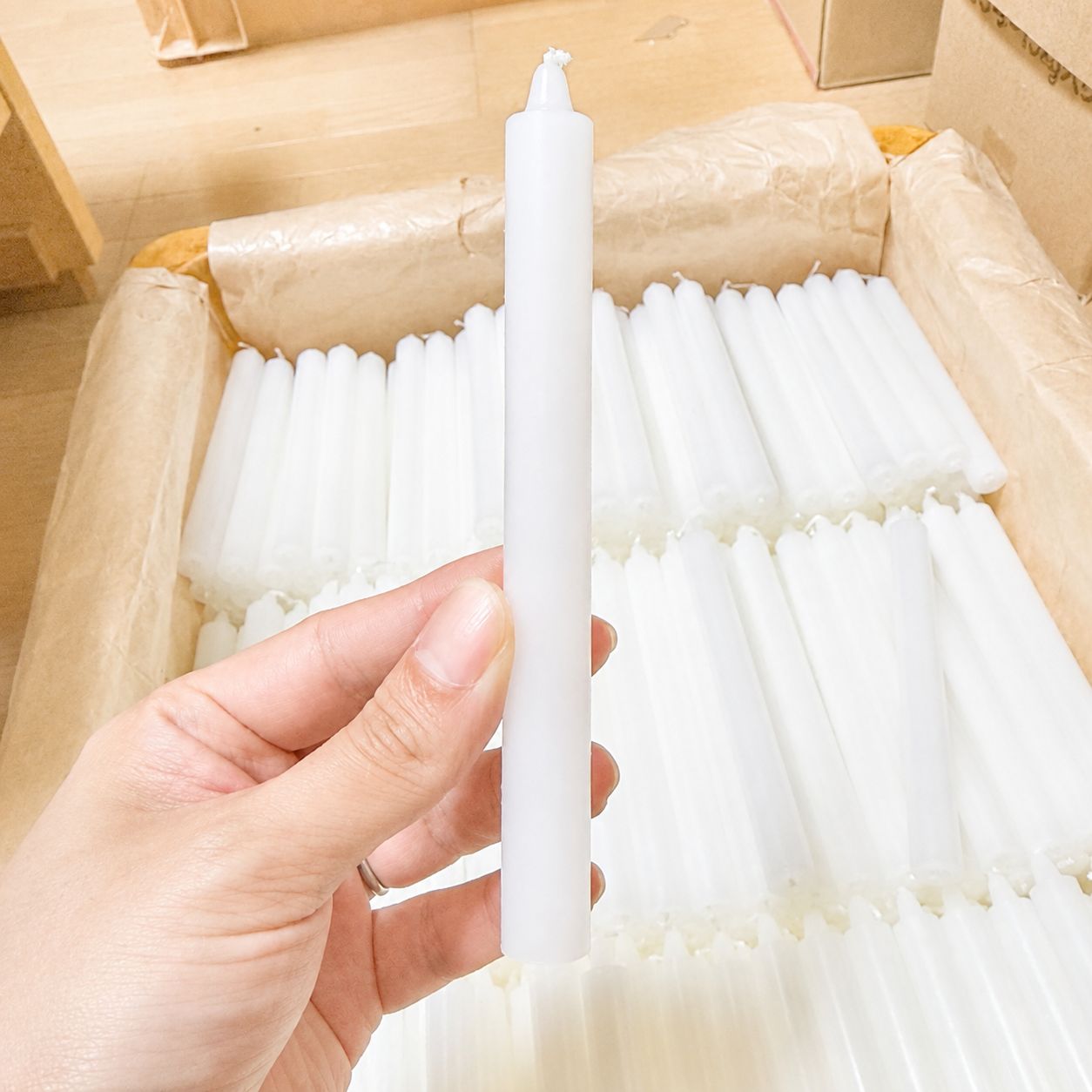 【業務用・まとめ買い】ろうそく 高さ15.5cm×直径1.6cm 約700本セット日本製　仏壇用・寺院・墓参り　お盆