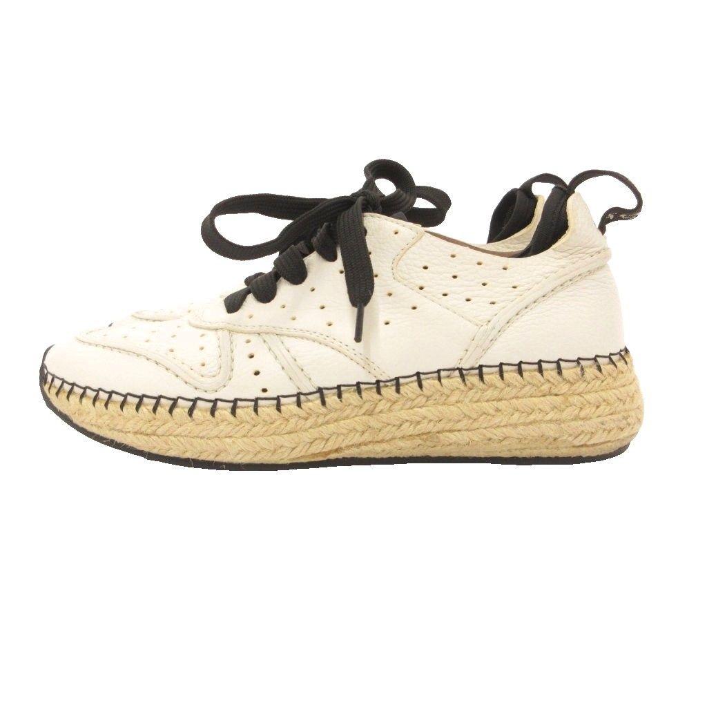 TOD'S レザーエスパドリーユ　36.5 トッズ TOD'S ローカットスニーカー シューズ エスパドリーユ