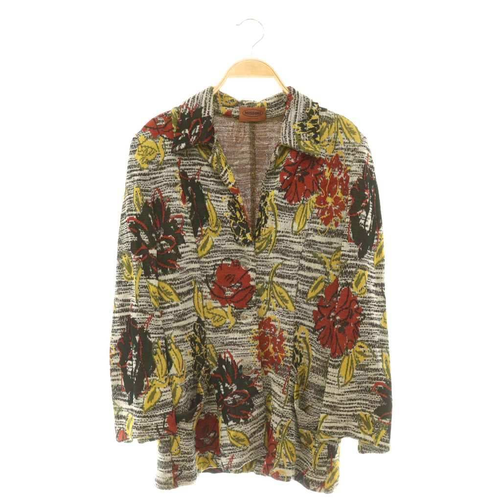 ミッソーニ MISSONI ジャケット テーラード 花柄 46 マルチカラー /DO